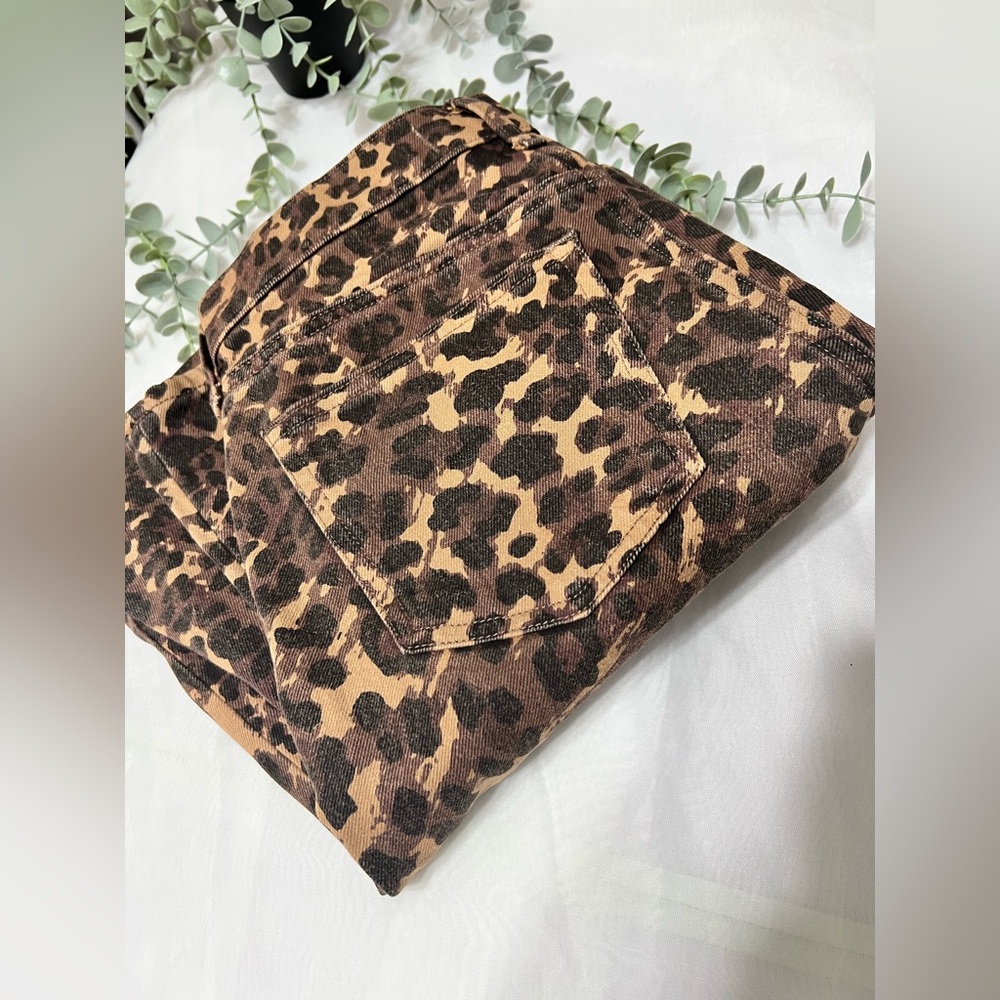 Abercrombie and Fitch Y2K Leopard The Baggy Low Rise Jean Size 24